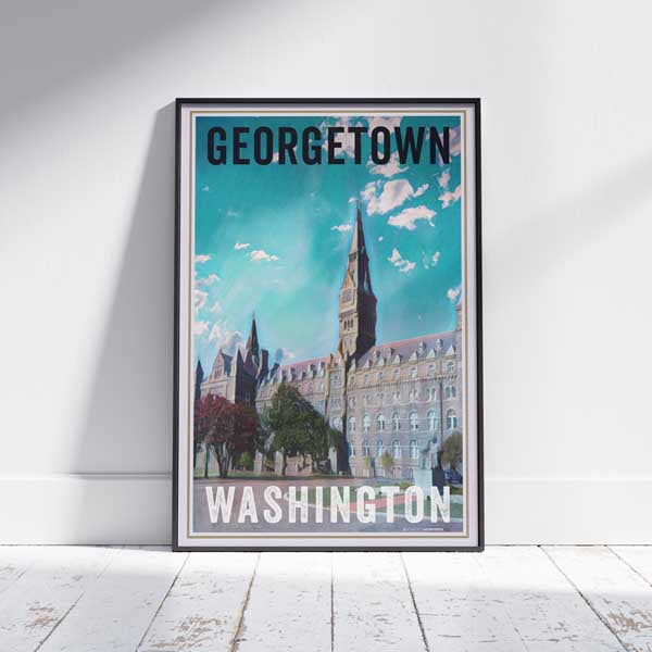 Georgetown University Poster | Limited Edition by Alecse – My Retro Poster