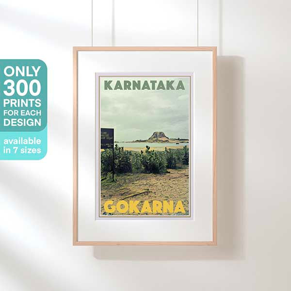 Limited Edition Gokarna Poster Karnataka, India Vintage Travel Poster by Alecse