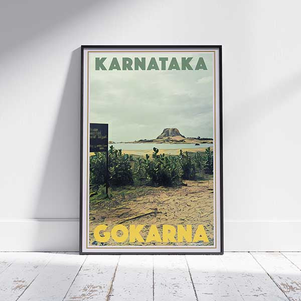 Gokarna Poster Karnataka, India Vintage Travel Poster by Alecse