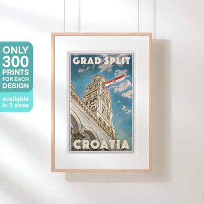 Split poster by Alecse, limited edition Croatia Travel Poster