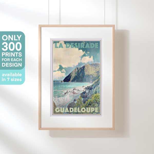 La Desirade limited edition poster of Guadeloupe by Alecse, Original Edition