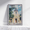 Framed MARIE-GALANTE GUADELOUPE POSTER | Limited Edition | Original Design by Alecse™ | Vintage Travel Poster Series