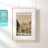 AFFICHE DE LA BAIE D'HA LONG | Édition Limitée | Conception originale par Alecse™ | Série d'affiches de voyage vintage du Vietnam