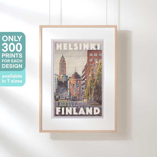 Helsinki Travel Poster by Alecse, 300ex