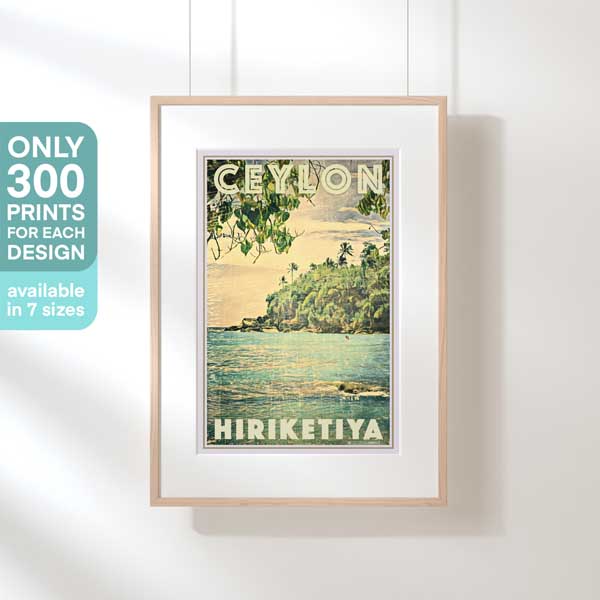 HIRIKETIYA RIGHT POSTER | Limited Edition | Original Design by Alecse™ | Vintage Travel Poster Series
