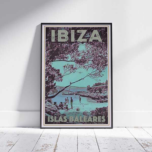 Affiche Ibiza AFFICHE SAN ANTONIO | Édition Limitée | Conception originale par Alecse™ | Série d'affiches de voyage vintage d'Ibiza