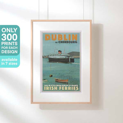 IRISH FERRIES POSTER | Limited Edition | Original Design by Alecse™ | Vintage Travel Poster Series