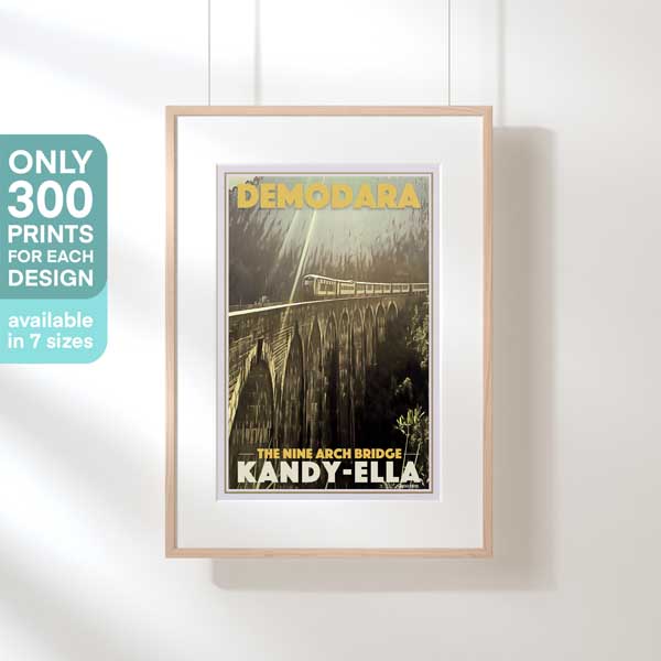TRAIN KANDY ELLA POSTER | Limited Edition | Original Design by Alecse™ | Vintage Travel Poster Series