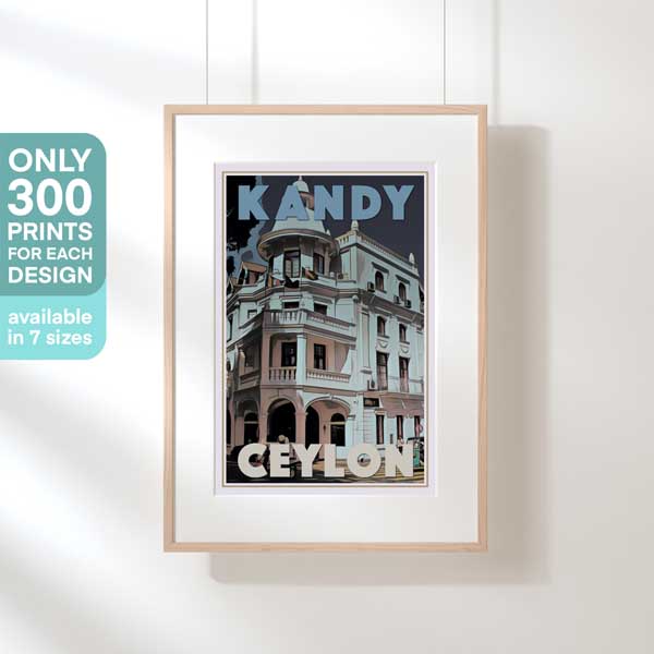 KANDY CELYON POSTER | Limited Edition | Original Design by Alecse™ | Vintage Travel Poster Series