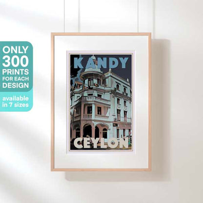 KANDY CELYON POSTER | Limited Edition | Original Design by Alecse™ | Vintage Travel Poster Series