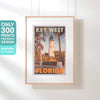 KEY WEST LIGHTHOUSE POSTER | Limited Edition | Original Design by Alecse™ | Vintage Travel Poster Series