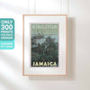 Kingston travel poster in a hanging frame highlighting the 300 copies limited edition