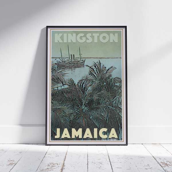 Framed KINGSTON CRUISE POSTER | Limited Edition | Original Design by Alecse™ | Vintage Travel Poster Series