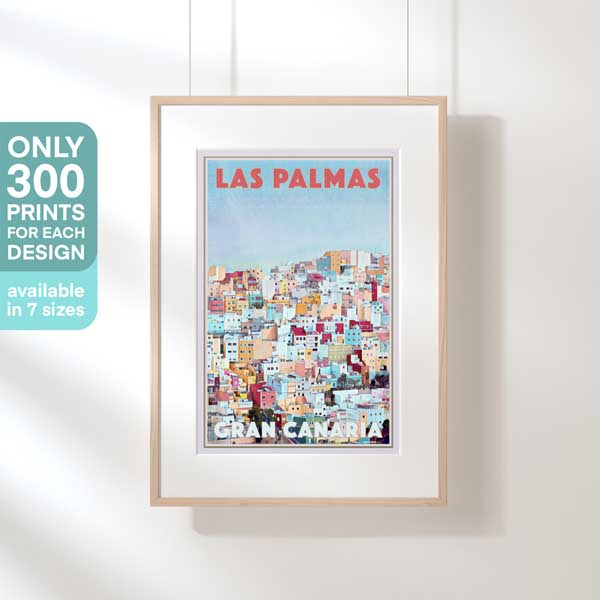 LAS PALMAS GRAN CANARIA POSTER | Limited Edition | Original Design by Alecse™ | Vintage Travel Poster Series