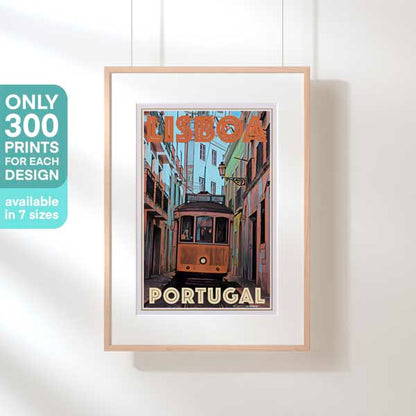 IN FRONT OF THE TRAM LISBOA POSTER | Limited Edition | Original Design by Alecse™ | Vintage Travel Poster Series