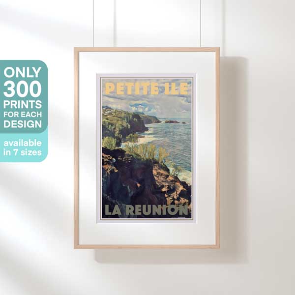 LITTLE ISLAND REUNION | Limited Edition | Original Design by Alecse™ | Vintage Travel Poster Series