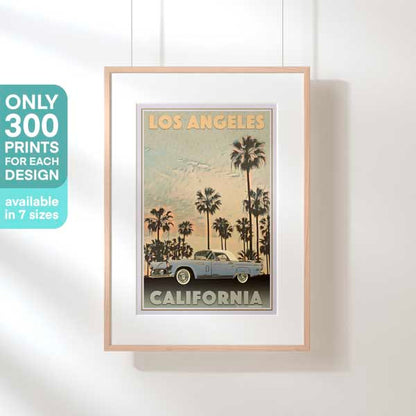 T-BIRD LOS ANGELES POSTER | Limited Edition | Original Design by Alecse™ | Vintage Travel Poster Series