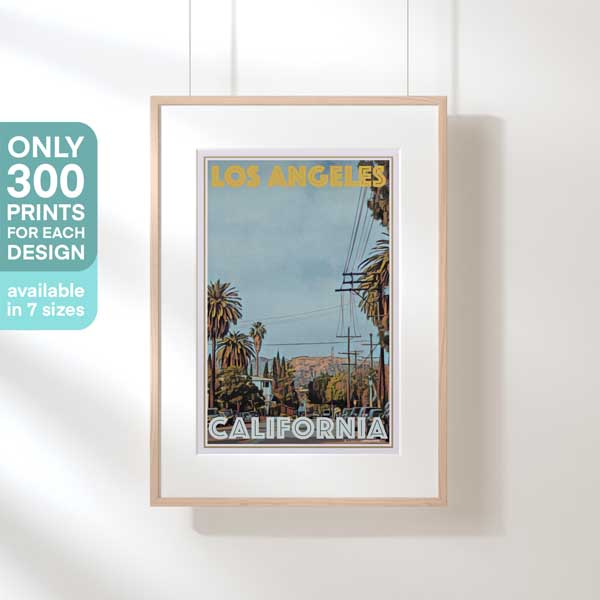 LA STREET CALIFORNIA POSTER | Limited Edition | Original Design by Alecse™ | Vintage Travel Poster Series