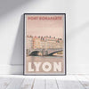 Affiche Lyon encadrée 'Pont Bonaparte' | Edition Limitée Originale 300ex