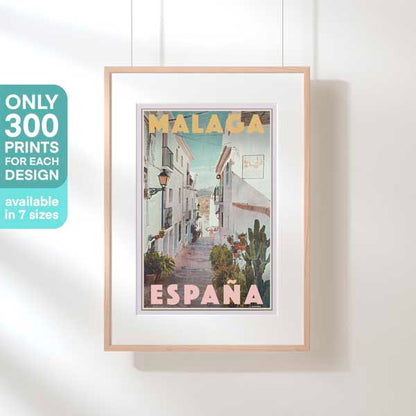 Malaga poster by Alecse, Spain Travel Poster, limited edition
