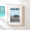 AFFICHE MALIBU PIER CALIFORNIE | Édition Limitée | Conception originale par Alecse™ | Série d'affiches de voyage vintage