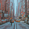Details of the Manhattan Travel POster of New York by Alecse