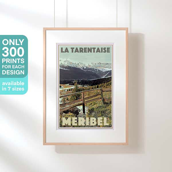 MERIBEL LA TARENTAISE POSTER | Limited Edition | Original Design by Alecse™ | Vintage Travel Poster Series