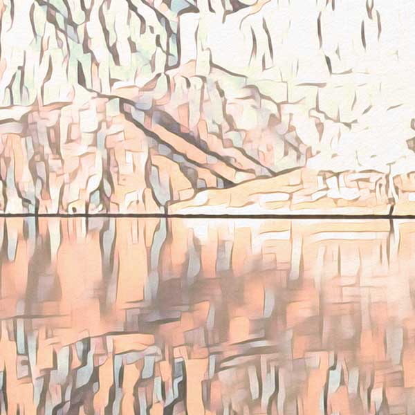 Details of the poster / Close-up view | Please note that all our Art Prints have an half tone render to mimic the old posters printing process where colors were rendered by the juxtaposition of dots of different colors and sizes | Those art prints are not photos and are not supposed to be crisp | All blurs and vintage effects are intended by the artist