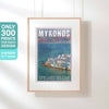 MYKONOS DREAM POSTER | Limited Edition | Original Design by Alecse™ | Vintage Travel Poster Series
