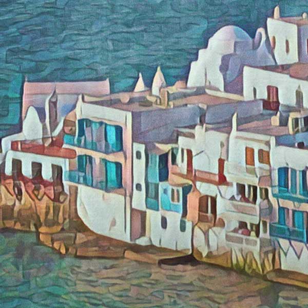 Details of the poster / Close-up view | Please note that all our Art Prints have an half tone render to mimic the old posters printing process where colors were rendered by the juxtaposition of dots of different colors and sizes | Those art prints are not photos and are not supposed to be crisp | All blurs and vintage effects are intended by the artist