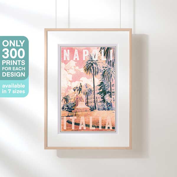 NAPOLI PINk print by Alecse, limited edition poster