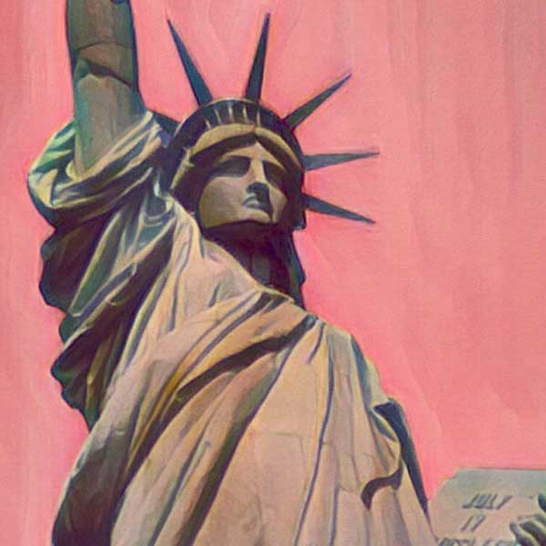 Details of the poster / Close-up view | Please note that all our Art Prints have an half tone render to mimic the old posters printing process where colors were rendered by the juxtaposition of dots of different colors and sizes | Those art prints are not photos and are not supposed to be crisp | All blurs and vintage effects are intended by the artist