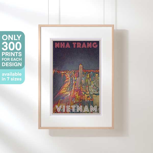NHA TRANG VIETNAM POSTER | Limited Edition | Original Design by Alecse™ | Vintage Travel Poster Series