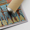 Our posters are printed on museum quality EMA paper with matte finish and shipped in carton tubes for maximum protection