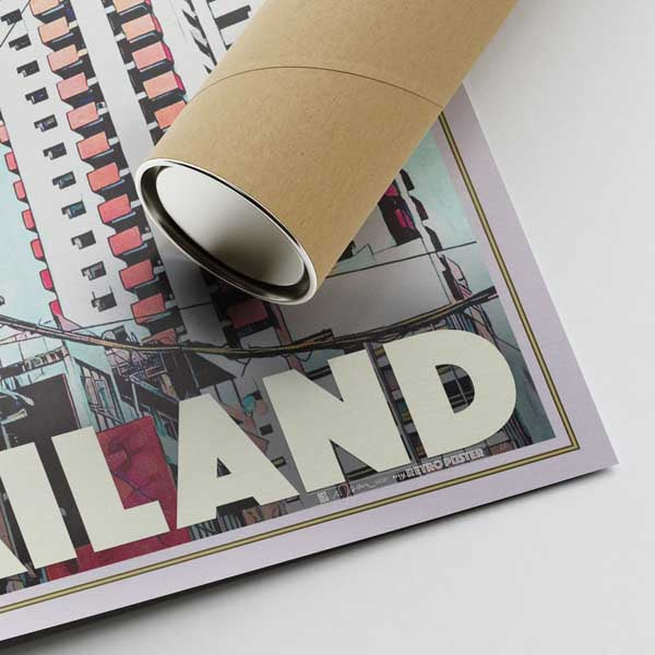 Our posters are printed on museum quality EMA paper with matte finish and shipped in carton tubes for maximum protection