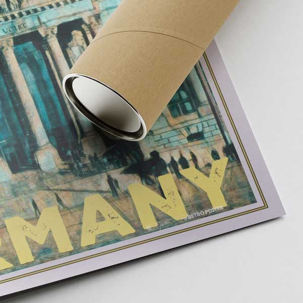 Our posters are printed on museum quality EMA paper with matte finish and shipped in carton tubes for maximum protection