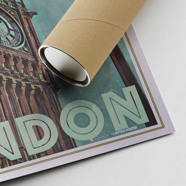 Our posters are printed on museum quality EMA paper with matte finish and shipped in carton tubes for maximum protection