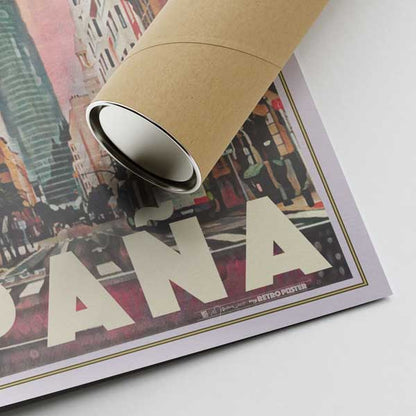 Bilbao Poster Zonsondergang