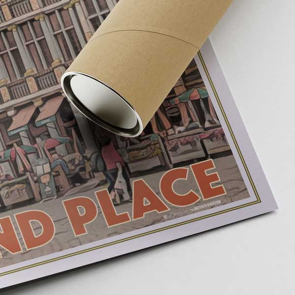 Our posters are printed on museum quality EMA paper with matte finish and shipped in carton tubes for maximum protection