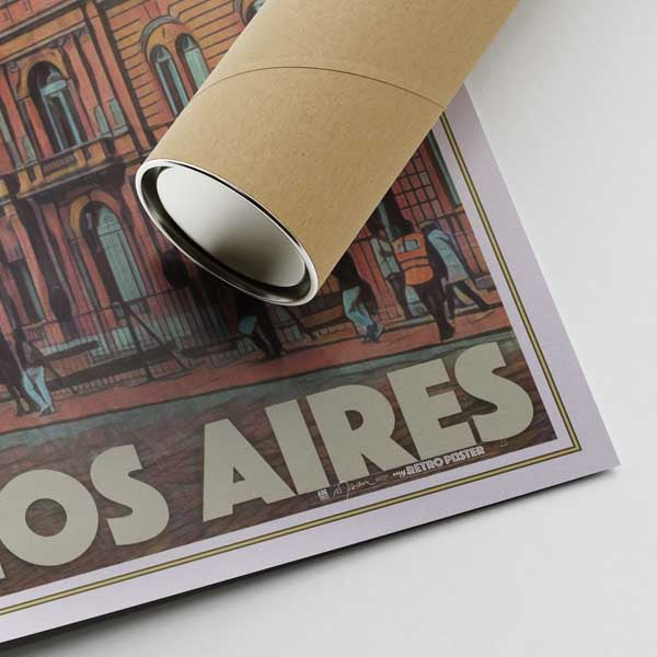 Our posters are printed on museum quality EMA paper with matte finish and shipped in carton tubes for maximum protection