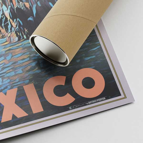 Our posters are printed on museum quality EMA paper with matte finish and shipped in carton tubes for maximum protection