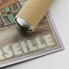 Our posters are printed on museum quality EMA paper with matte finish and shipped in carton tubes for maximum protection