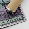 Our posters are printed on museum quality EMA paper with matte finish and shipped in carton tubes for maximum protection