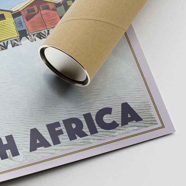 Cartaz de Cape Town - Caixas de Praia