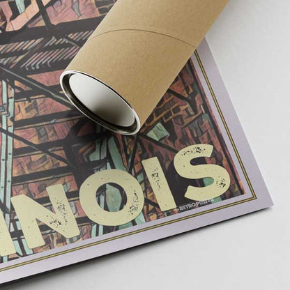 Chicago Poster Stairs