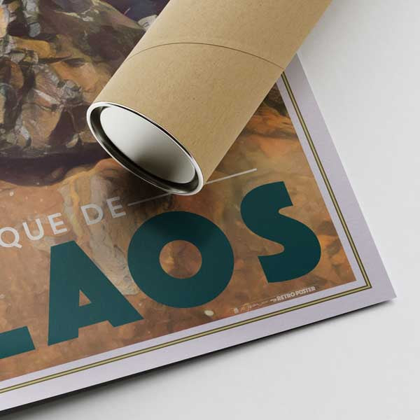 Reunion-Insel Plakat Cilaos-Kaldera