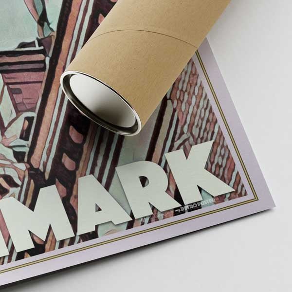 Our posters are printed on museum quality EMA paper with matte finish and shipped in carton tubes for maximum protection