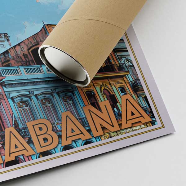 Our posters are printed on museum quality EMA paper with matte finish and shipped in carton tubes for maximum protection
