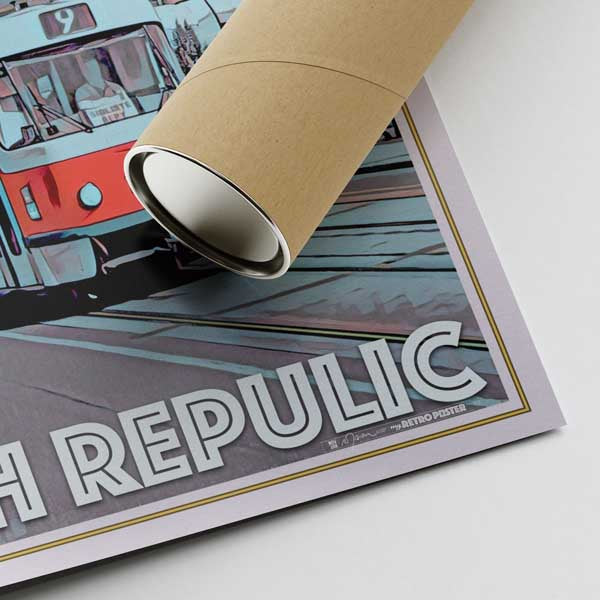 Our posters are printed on museum quality EMA paper with matte finish and shipped in carton tubes for maximum protection