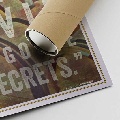 달리의 와인 인용 포스터